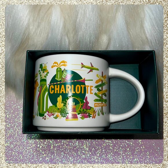 💚⭐ NWT Starbucks "Discovery Series" Charlotte, NC 14oz Mug - Picture 5 of 7